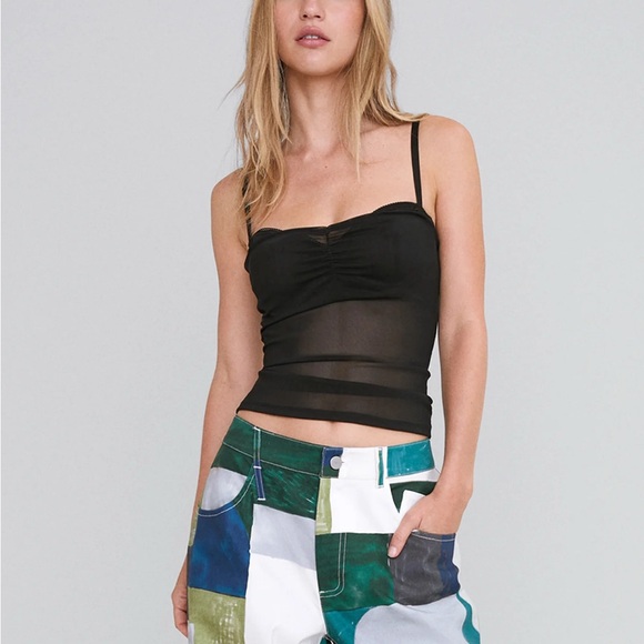 Miaou Black Fitted Bustier Camisole - Picture 3 of 3